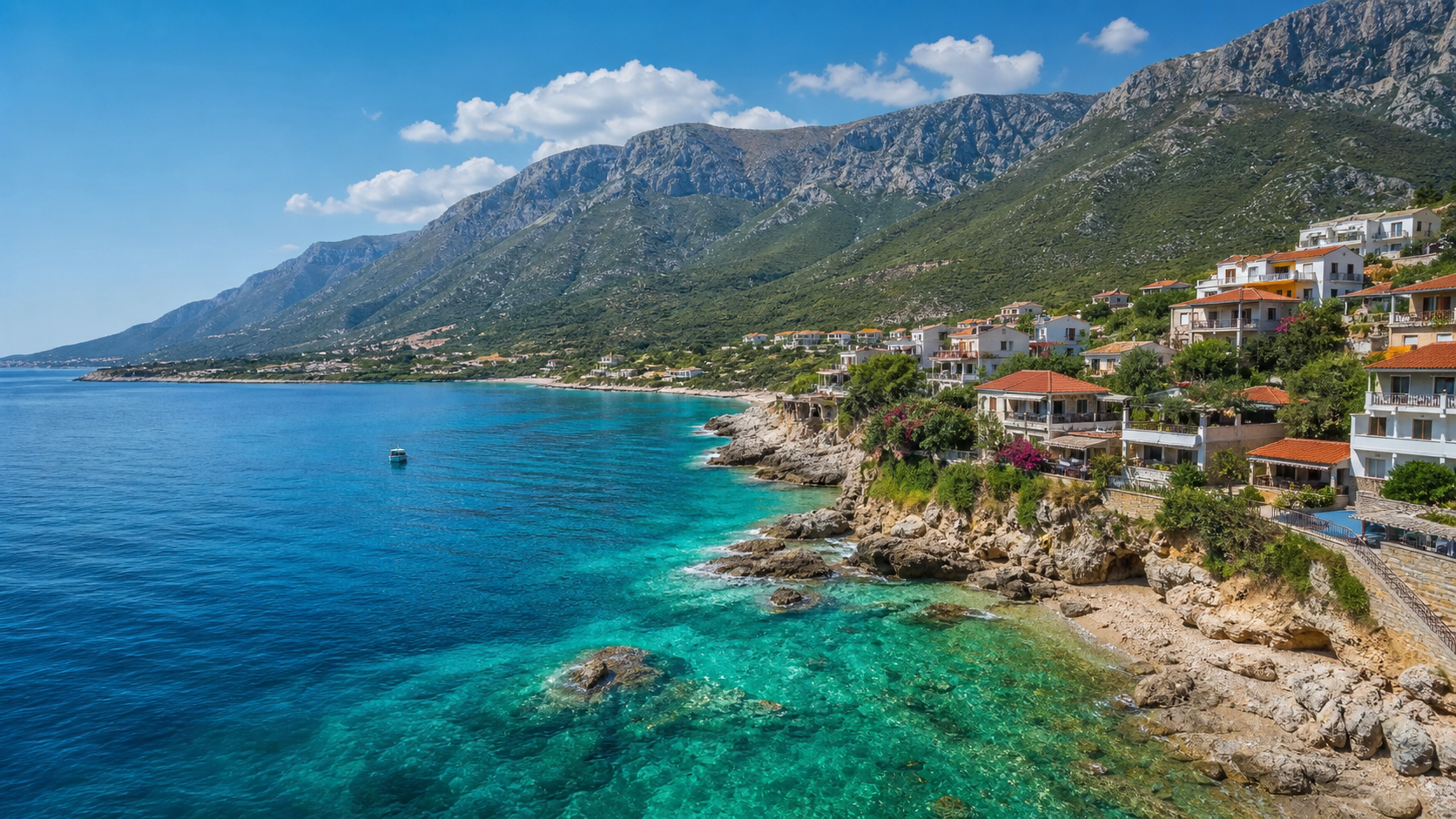 Paysage côtier albanais